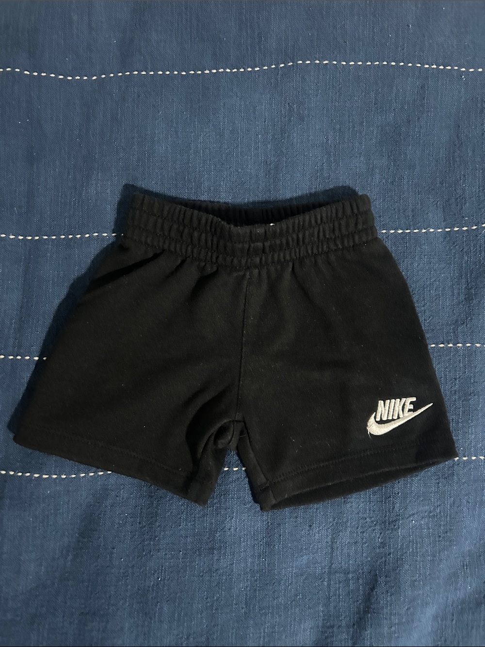 Nike Black Kids Shorts with White Logo
